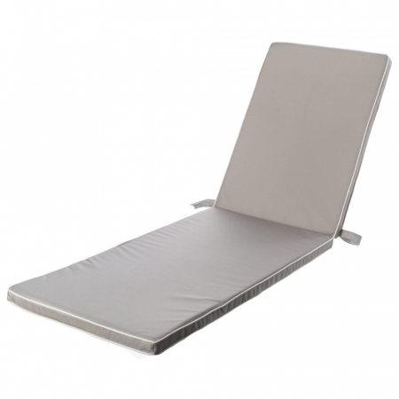 Accesorii Exterior - Saltea sezlong gri deschis – 190x55x4 cm, impermeabilă, design urban