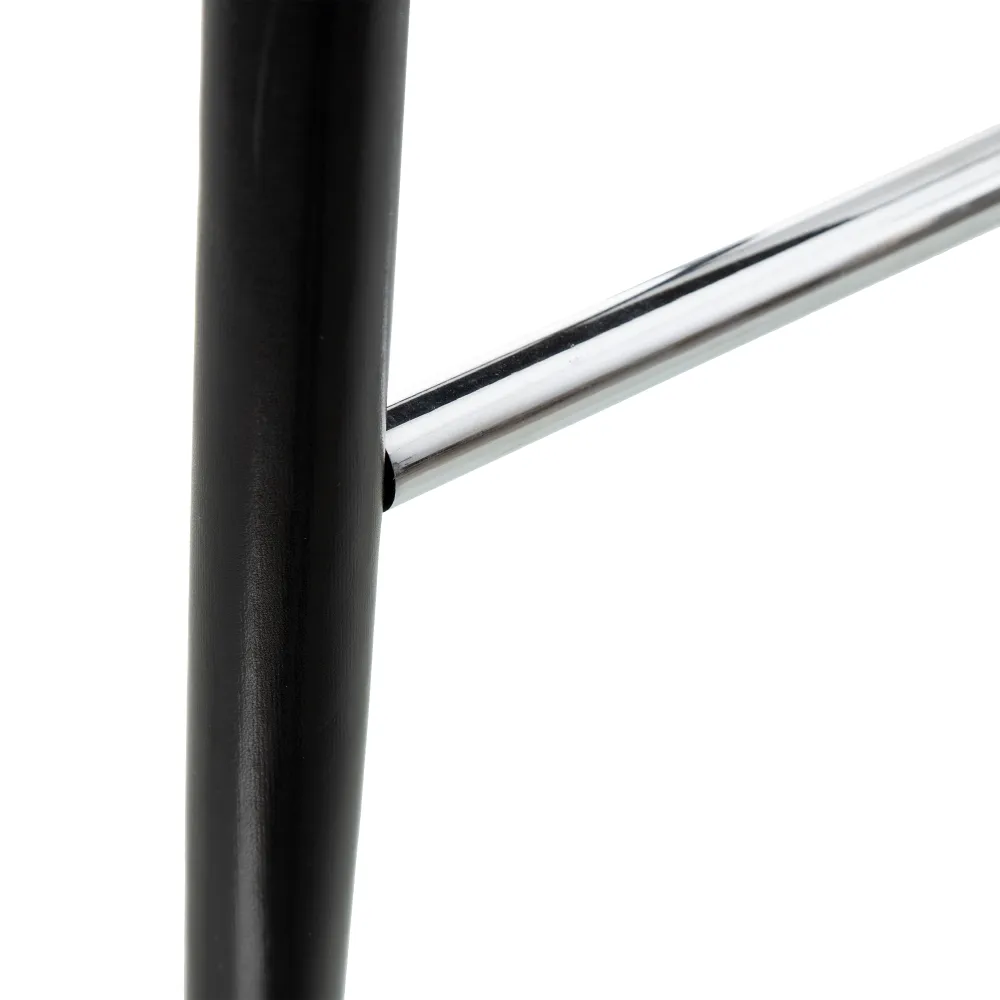 Scaun bar Black piele neagra metal [11]