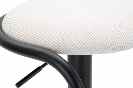 Scaun Bar Destiny, Alb Negru, Fier Stofa - creativdeco.ro [7]