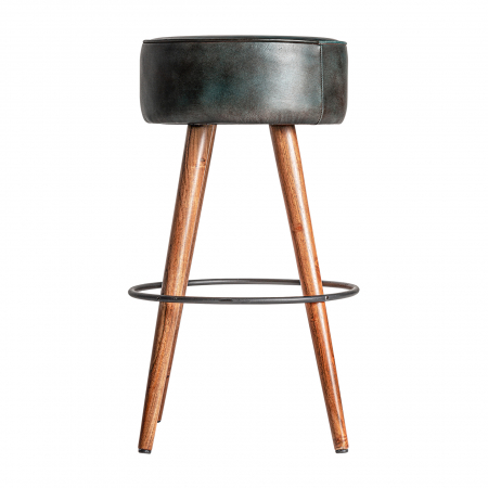 Scaune HORECA - Scaun bar vintage acacia negru natural|Scaune bar autentice
