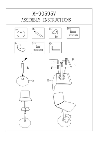 Scaun Bar Reglabil Albastru Design Contemporan CreativDeco [9]