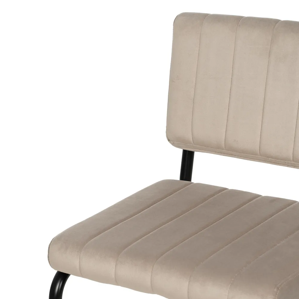 Scaun bej cu baza metalica - creativdeco.ro [5]