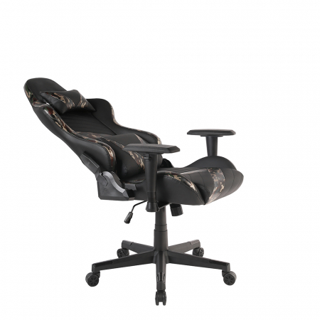 Scaun gaming ergonomic de birou camuflaj Dyskord cu tetieră și pernă lombară [4]