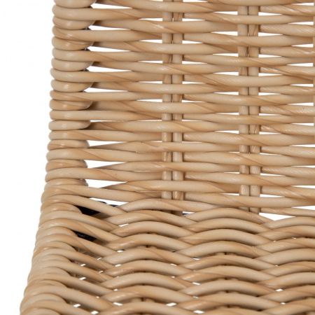 Scaun ratan sintetic cu structură metalică – stil boho chic modern [5]
