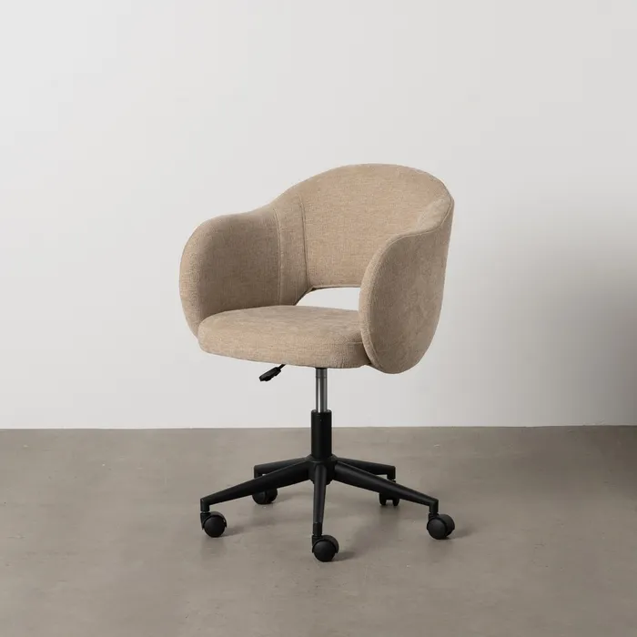 scaun birou bej ergonomic cu roti CreativDeco [0]