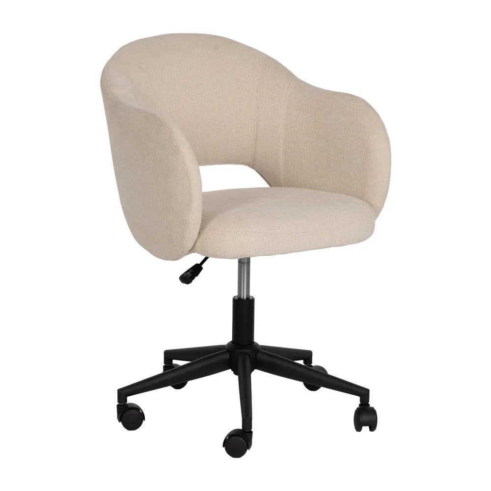 scaun birou ergonomic crem cu roti CreativDeco [2]