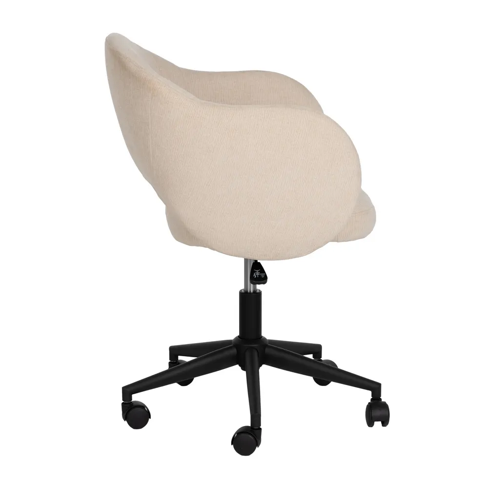 scaun birou ergonomic crem cu roti CreativDeco [3]
