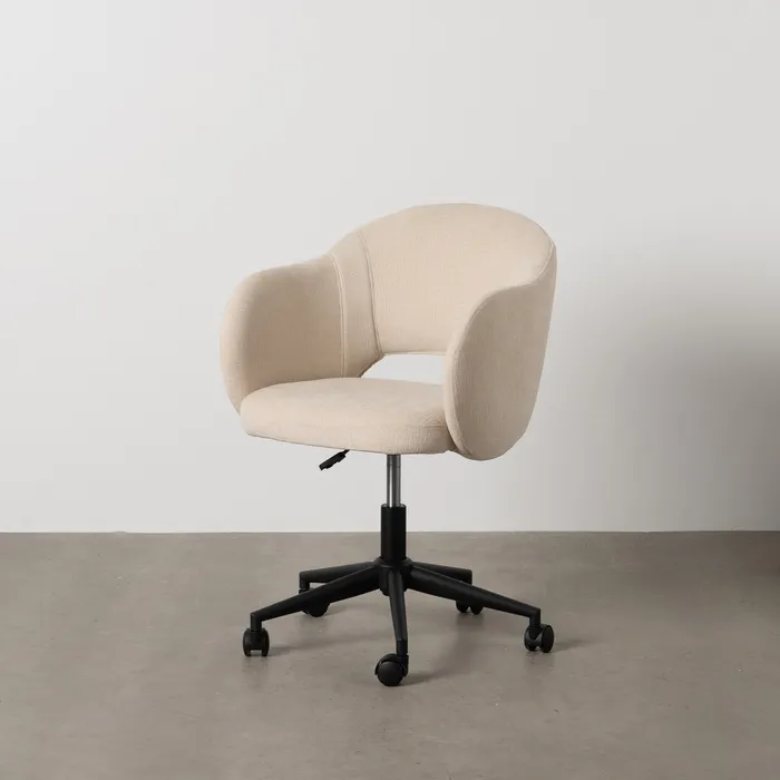 scaun birou ergonomic crem cu roti CreativDeco [0]