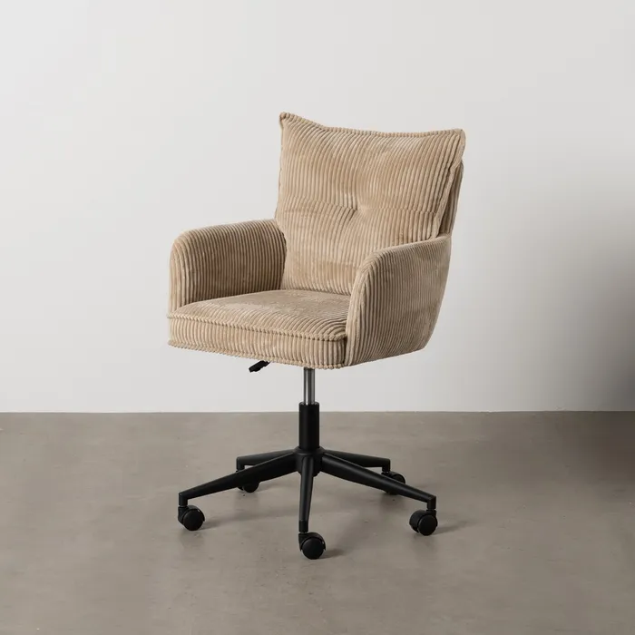scaun birou bej cu roti ergonomic CreativDeco [0]
