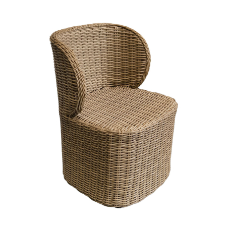 Scaune in Stil Boho - Scaun de grădină din ratan maro