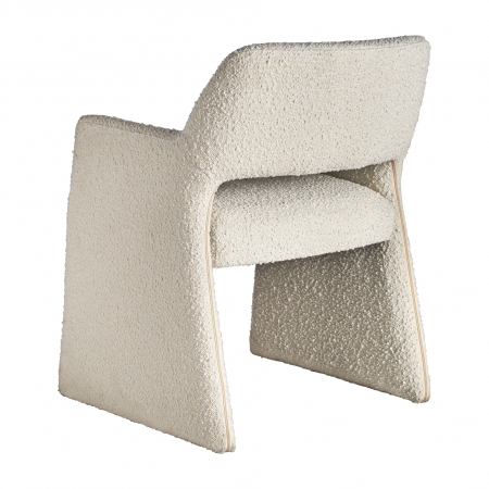 Scaun Art Deco bumbac bucle alb antic|Scaune elegante de calitate [3]