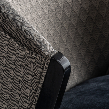 Scaun catifea Art Deco negru auriu|Scaune elegante de calitate [5]