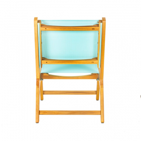 Scaun gradina pliabil din lemn acacia cu sezut verde mint model Nina 64x50x58 cm [4]