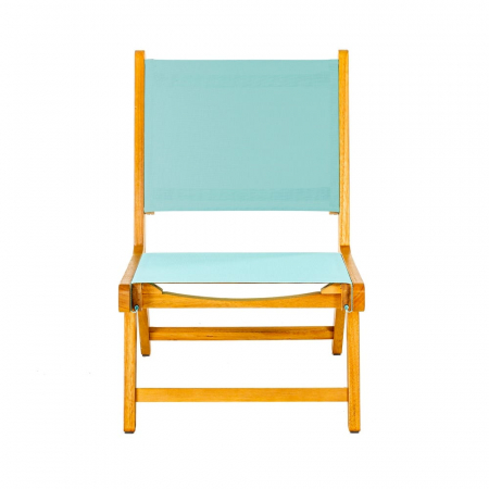 Scaun gradina pliabil din lemn acacia cu sezut verde mint model Nina 64x50x58 cm [2]