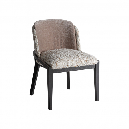 Scaune - Scaun Art Deco cauciuc poliester negru maro|Scaune elegante