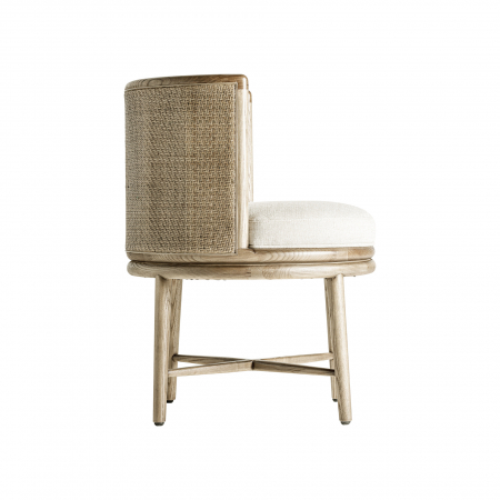 Scaun colonial lemn stejar si poliester|Scaune dining robuste [2]