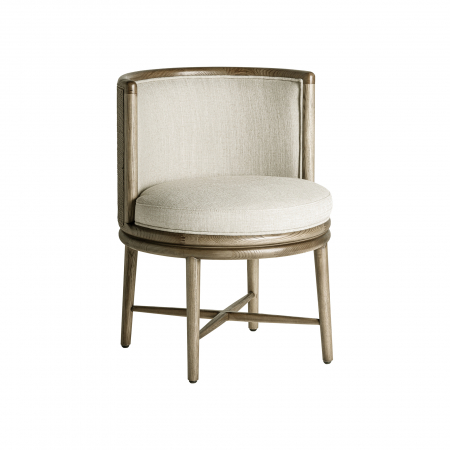 Colonial - Scaun colonial lemn stejar si poliester|Scaune dining robuste