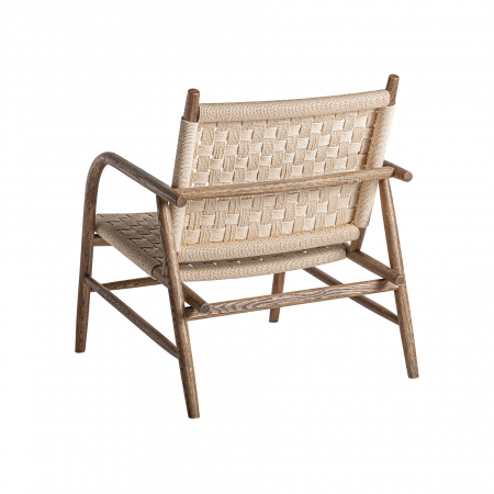 Scaun boho lemn stejar si franghie|Scaune relaxate autentice [3]