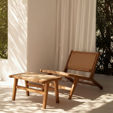 Scaune in Stil Rustic - Scaun confortabil tec si plasa pentru decor natural|Scaune durabile din lemn pentru interioare relaxante