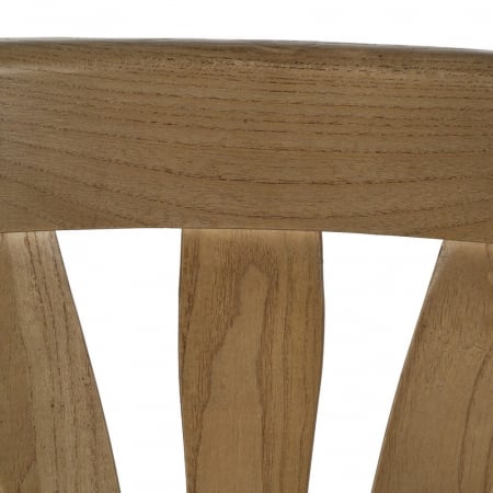 Scaun din lemn de ulm și ratan natural – stil rustic country chic [9]