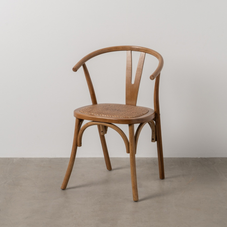 Scaune - Scaun lemn fag si ratan culoarea mierii|Scaune moderne pentru decor natural