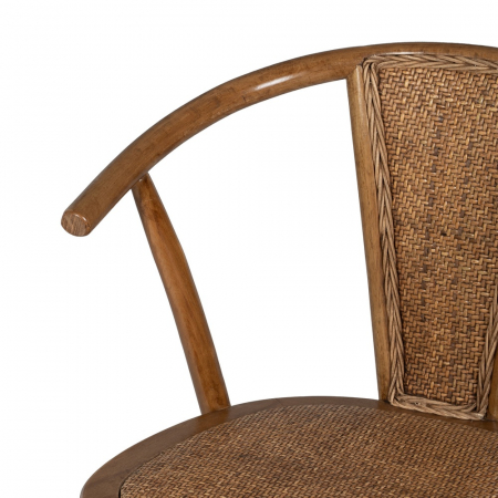 Scaun lemn fag si ratan culoarea mierii|Scaune naturale pentru interioare elegante [5]