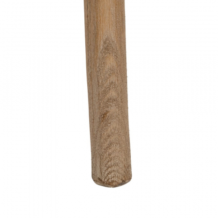 Scaun rustic lemn masiv cu șezut bej – spătar X, design farmhouse [13]