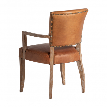 Scaun vintage piele maro | Scaune elegante dining [3]
