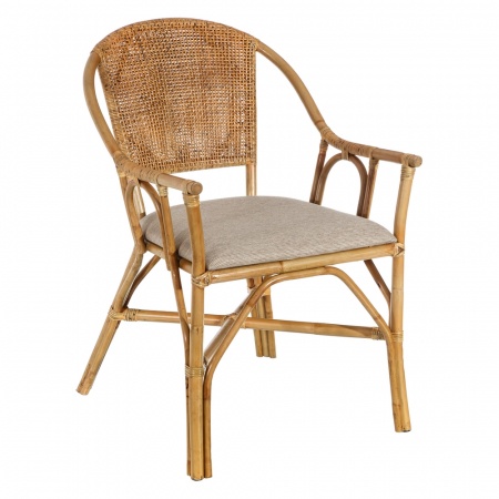 MEGA PROMOTII - Scaun Natural Ratan CreativDeco - Mobilier Confortabil pentru Spatii de Dining