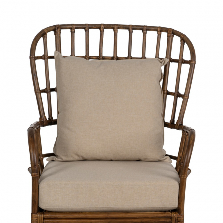 Scaun ratan mare cu perne confortabile|Scaune elegante pentru decor relaxat și rafinat [4]