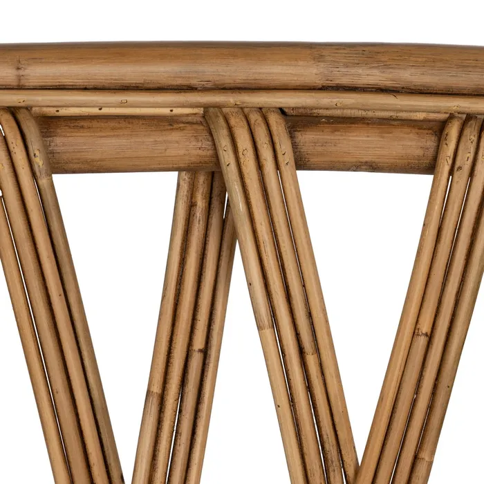 Scaun ratan natural cu perna pentru living sau terasa|Scaune din fibre naturale pentru decor autentic [13]