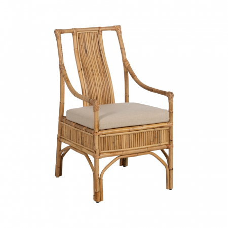 Scaun ratan vertical cu perna pentru relaxare|Scaune naturale cu design decorativ [1]
