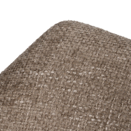 Scaun dining cu brațe bej maro din lemn cu șezut din stofă [6]