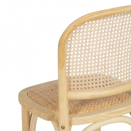 Scaun lemn ulm și ratan natural – stil rustic scandinav horeca [11]