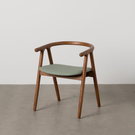 Scaun dining HORECA contract maro verde lemn ulm 47 x 46 x 71 cm