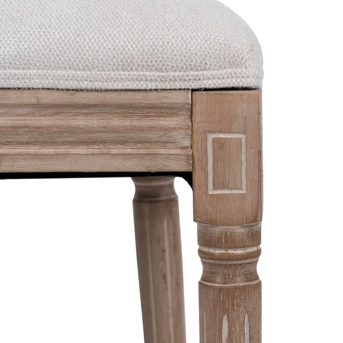 Scaun dining Medalion, Lemn, Stofa Crem - creativdeco.ro [8]