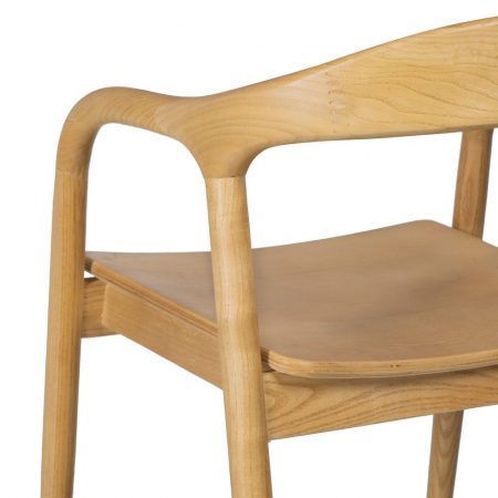 Scaun lemn ulm cu șezut MDF – design scandinav modern ergonomic [10]