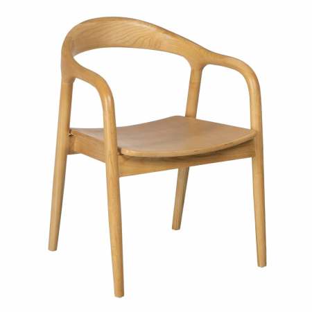 Scaun lemn ulm cu șezut MDF – design scandinav modern ergonomic [2]