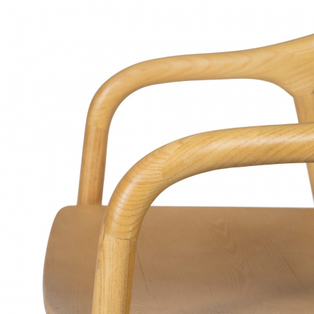 Scaun lemn ulm cu șezut MDF – design scandinav modern ergonomic [9]