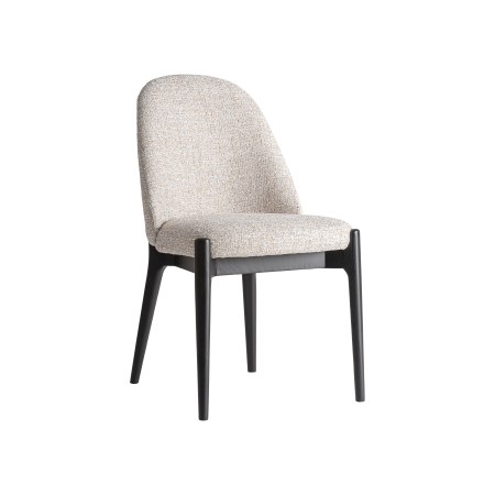 Scaune Dining - Scaun dining tapițat bej frasin negru Sirius
