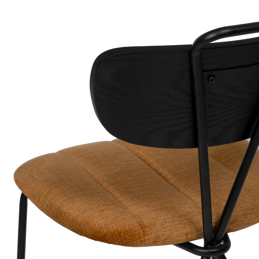 Scaun dining tapitat maro, metal negru, creativdeco.ro [8]