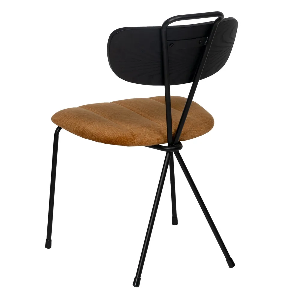 Scaun dining tapitat maro, metal negru, creativdeco.ro [3]