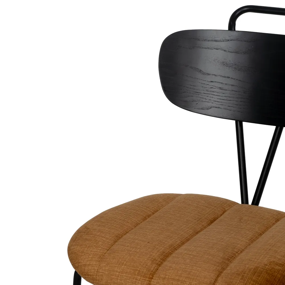 Scaun dining tapitat maro, metal negru, creativdeco.ro [4]