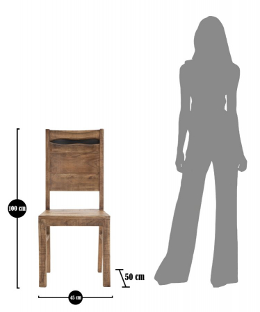 Scaun Dining lemn acacia Yellowstone Mauro Ferretti [8]