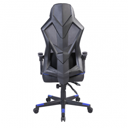 Scaun gaming birou ergonomic negru albastru Fusion Gaming cu spătar ajustabil [4]