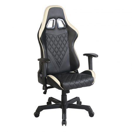 Scaun birou gaming negru crem Ranger cu brațe reglabile [6]