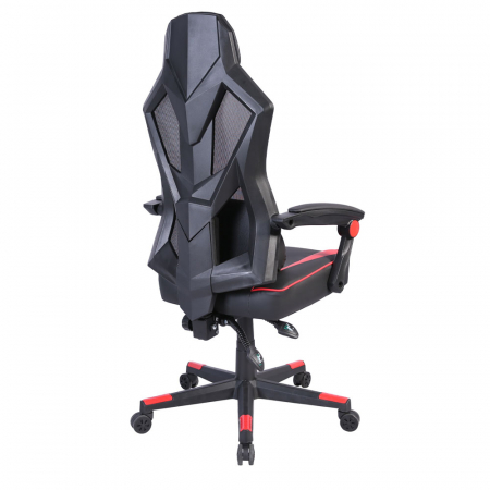 Scaun gaming ergonomic pentru birou roșu-negru Fusion Gaming cu spătar reglabil [3]