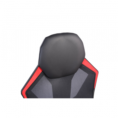 Scaun gaming ergonomic pentru birou roșu-negru Fusion Gaming cu spătar reglabil [7]