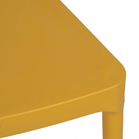 Scaun galben stivuibil pentru exterior din polipropilenă CreativDeco [7]
