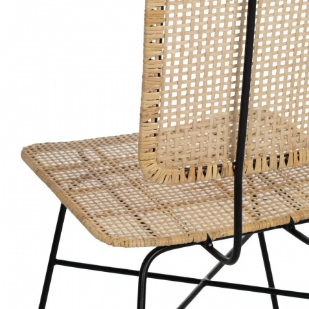 Scaun fibre naturale și structură metalică – stil boho urban relaxat [9]